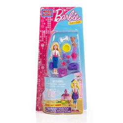 Puppy and Barbie.