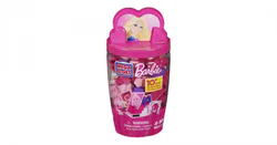 Pink construction bucket.