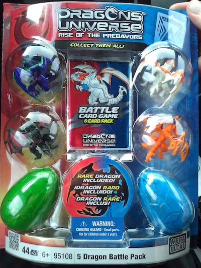 Five dragon battle packs 美家宝/美高 MegaBloks 95108
