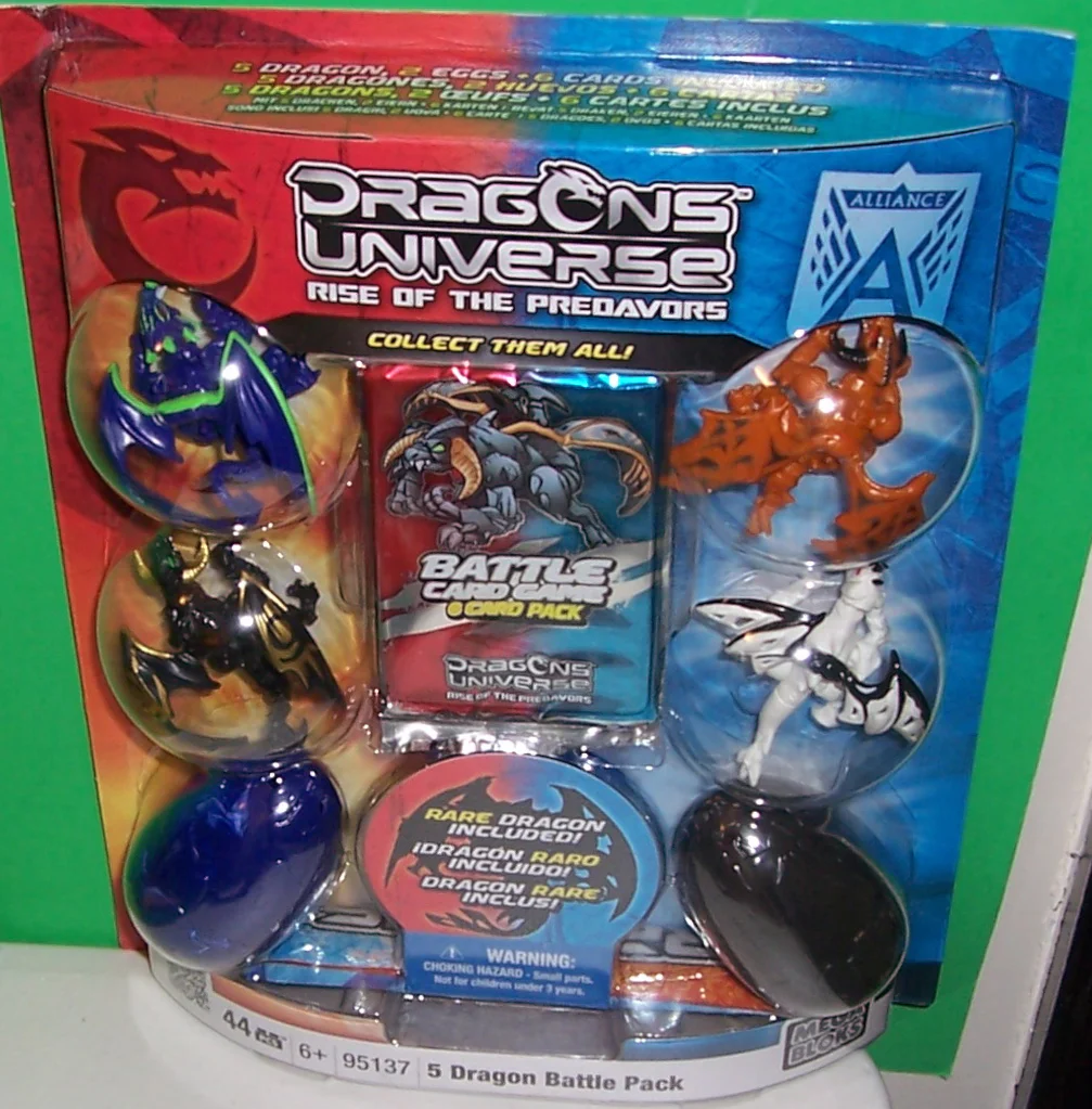 Five dragon battle packs 美家宝/美高 MegaBloks 95137