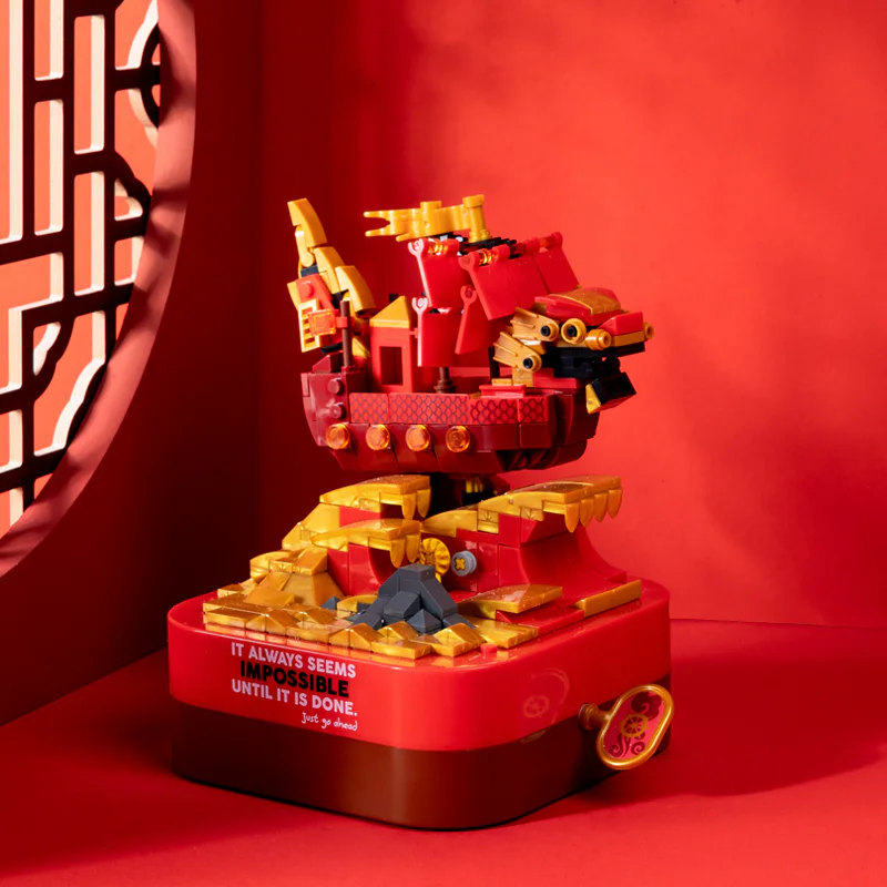 Music Box: Dream Dragon Boat 佳奇积木 JAKI JK1102 image 2