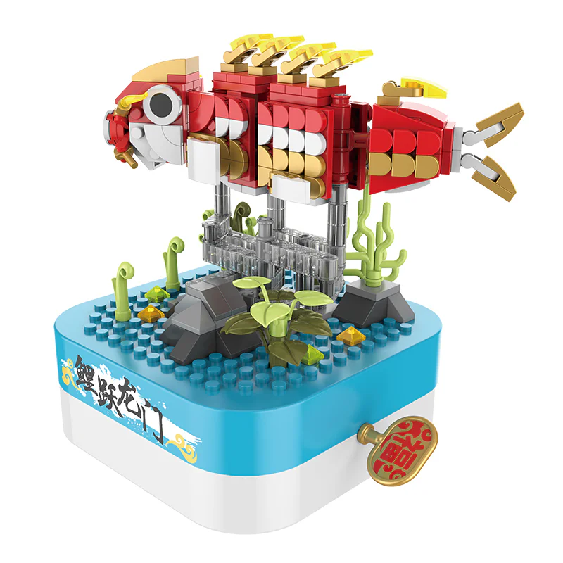 Music Box: Lucky Golden Carp Omen 佳奇积木 JAKI JK1502