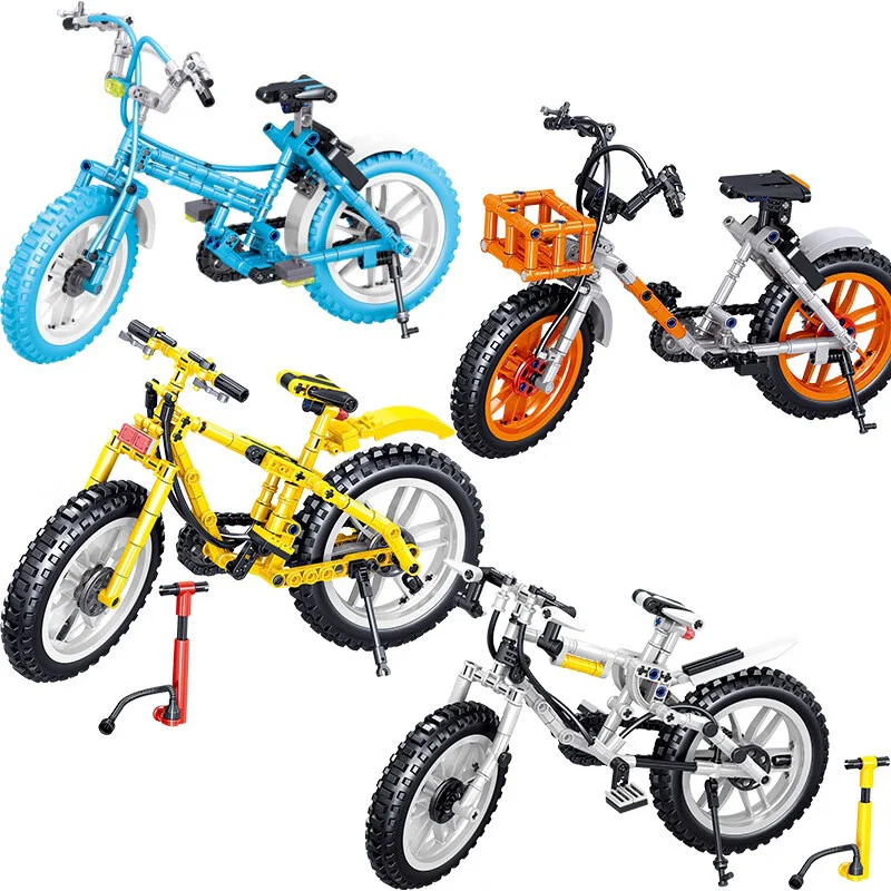 Shared Bicycles: 4 Models - Little Blue Bicycle, Little Orange Bicycle, Little Yellow Bicycle, and Little White Bicycle. 哲高 ZHEGAO QL0446 image 3