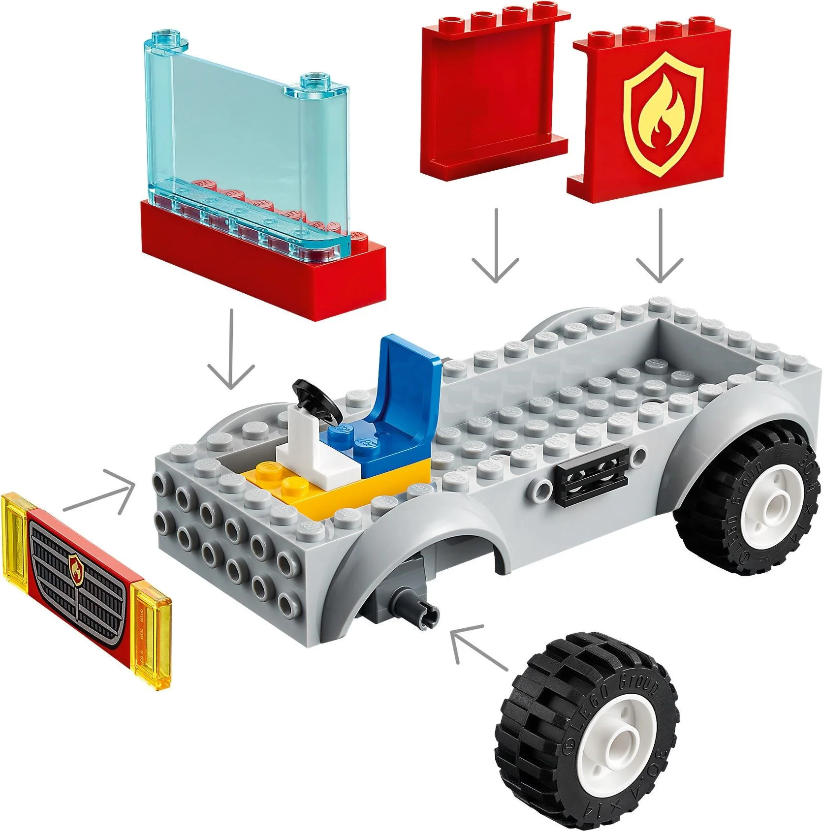 Ladder fire truck 乐高 LEGO 60280 image 5