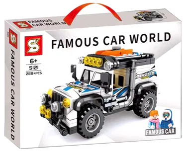 "Sleek World: White Off-Road Car on Snow" 森宝 SEMBO 607336