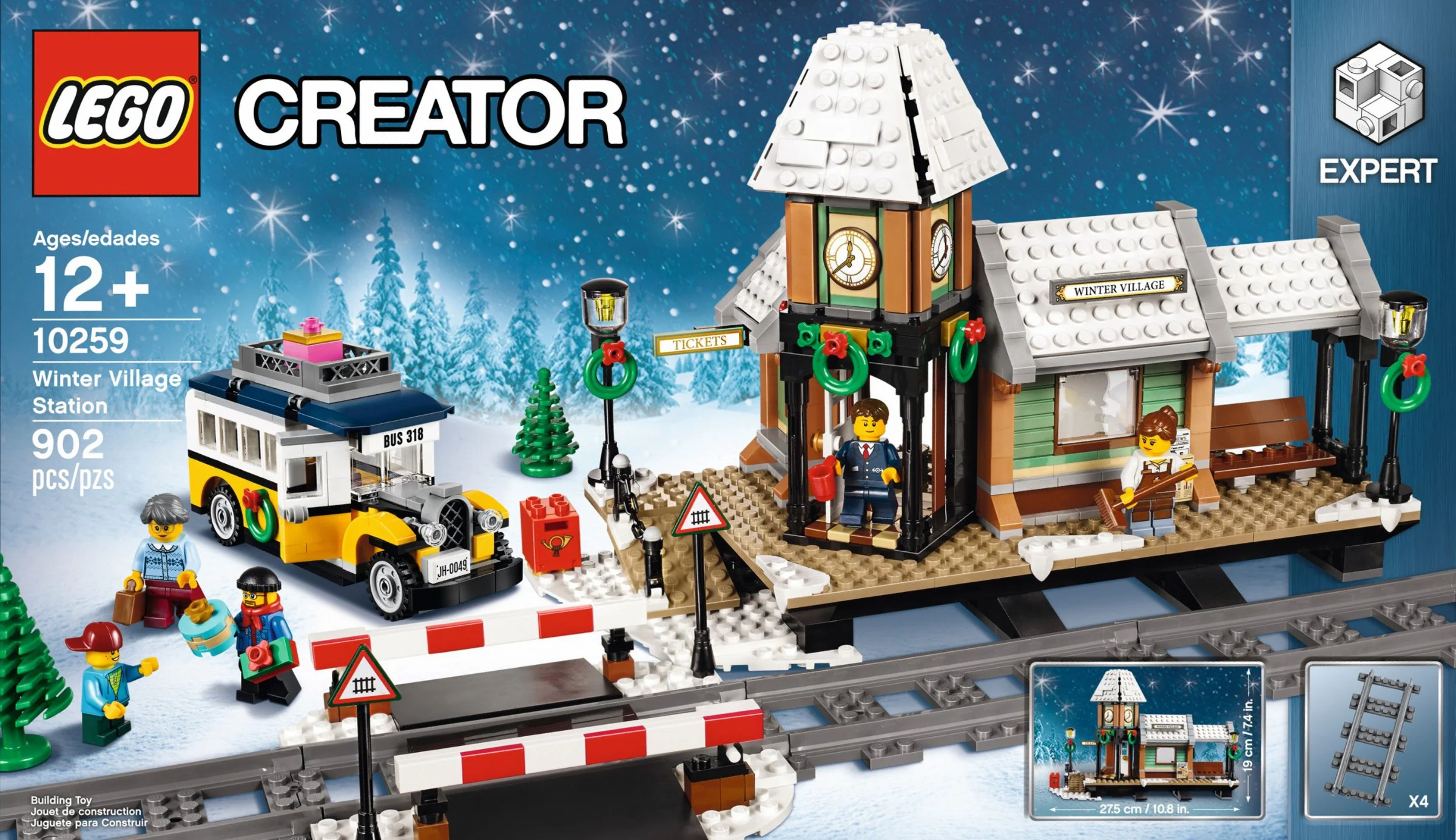 Winter Rural Train Station 39074 image 1