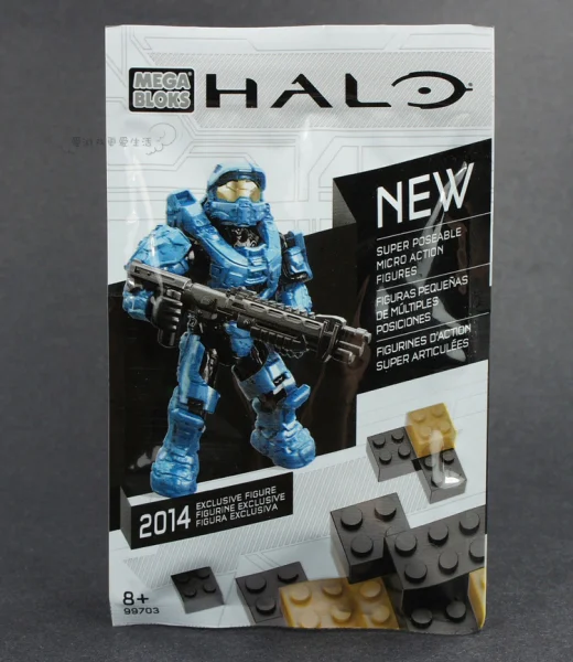 "Glowing Halo: Exclusive Blue Spartan at SDCC 2014" 美家宝/美高 MegaBloks 99703