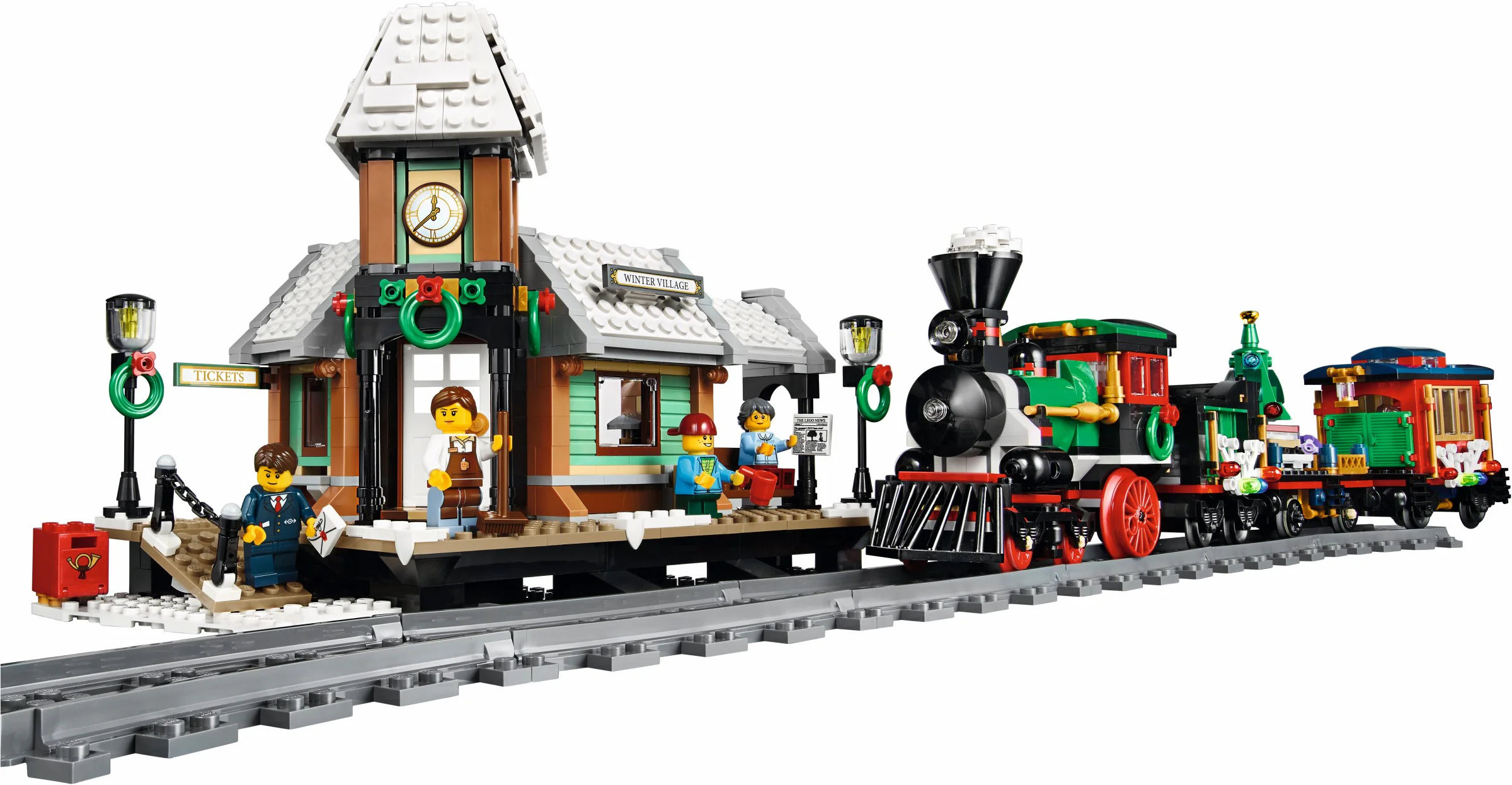 Winter Rural Train Station 39074 image 4