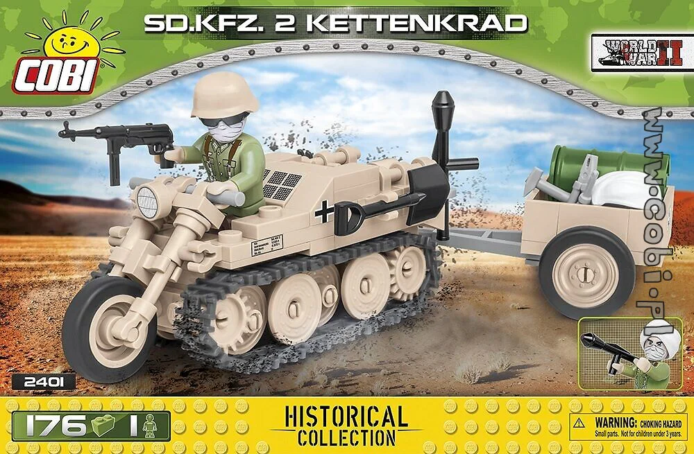 Half-track motorcycle Sd.Kfz 2 COBI 2401 image 1
