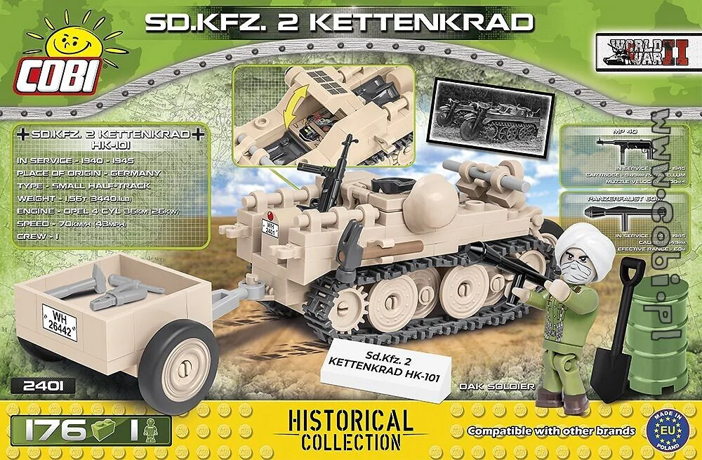Half-track motorcycle Sd.Kfz 2 COBI 2401 image 2