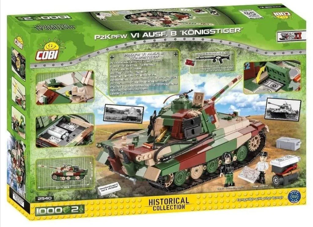 Panzer VIII Tiger Ausf. B with Henschel turret COBI 2540 image 3