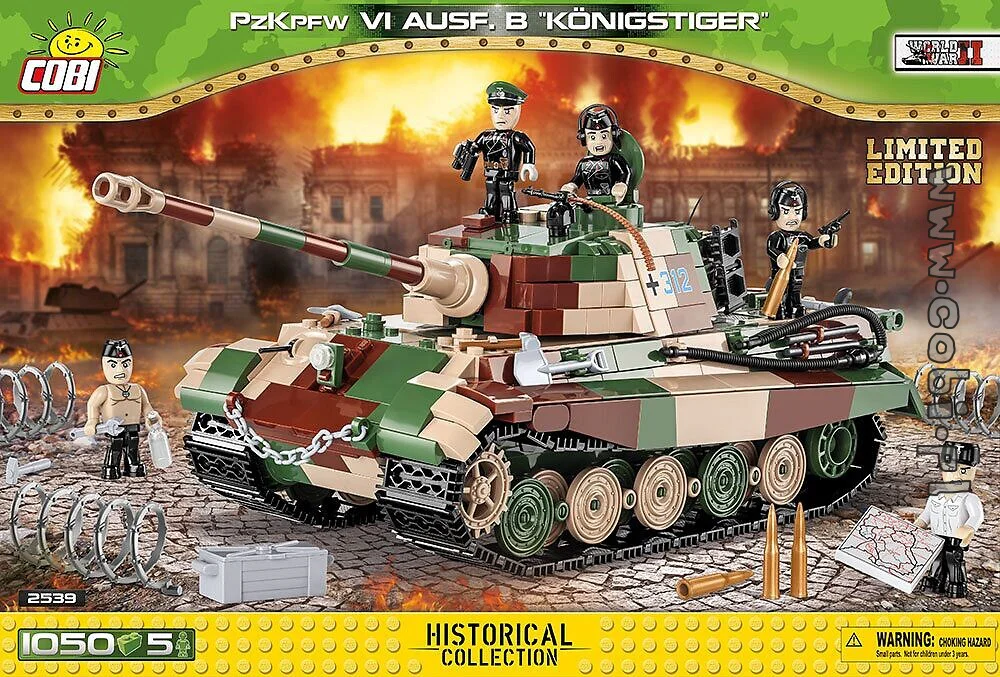 Panzer VIII Tiger Ausf. B with Henschel turret COBI 2540 image 18
