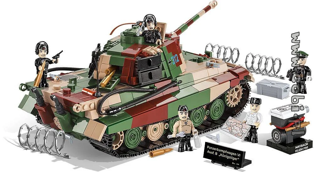 Panzer VIII Tiger Ausf. B with Henschel turret COBI 2540 image 20