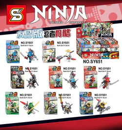 Crystal Ninja Skeleton Humanoid Figure (8 styles)