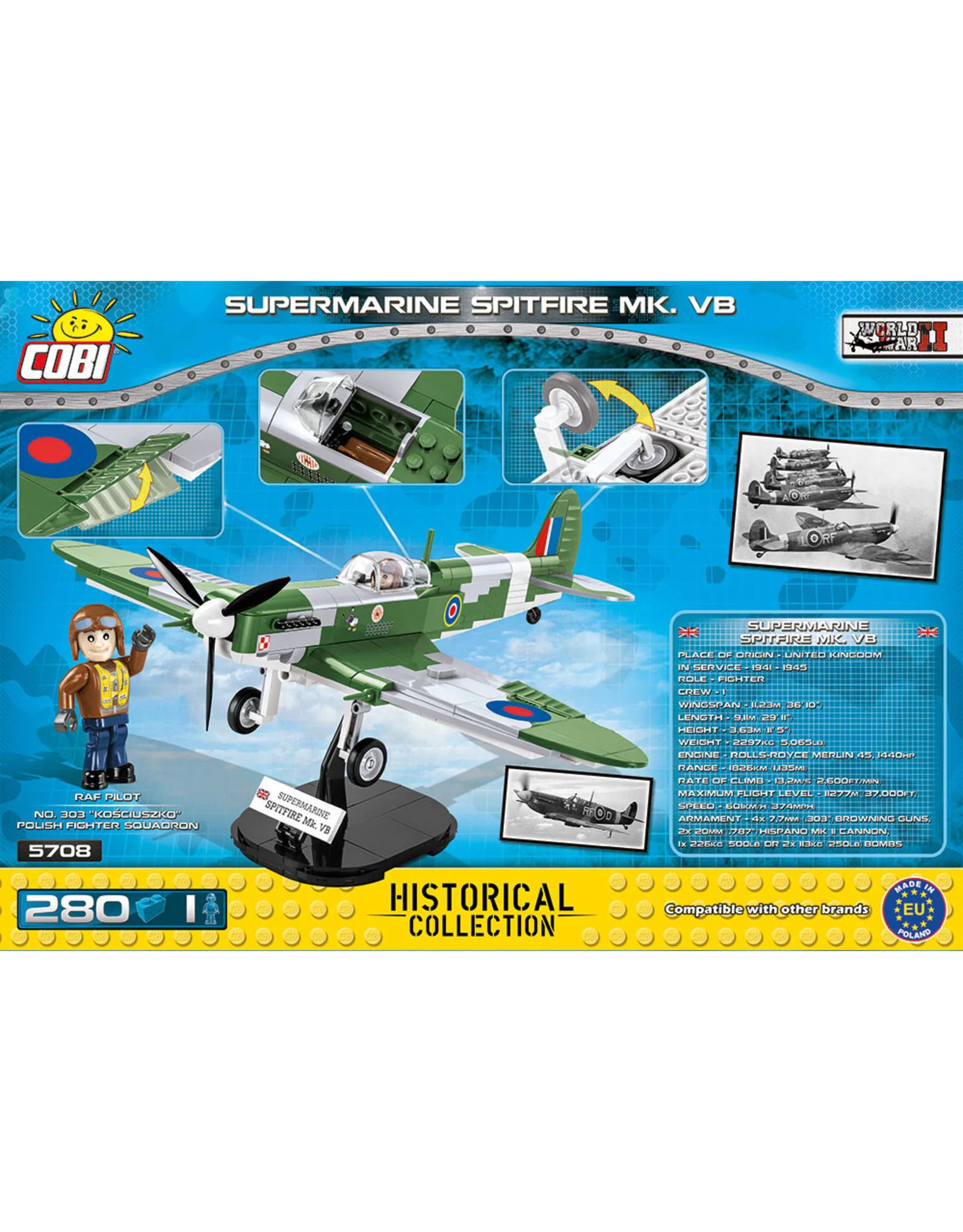 Supermarine Spitfire Mk.VB COBI 5708 image 6