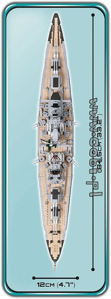 Bismarck-class battleship COBI 4819 image 3
