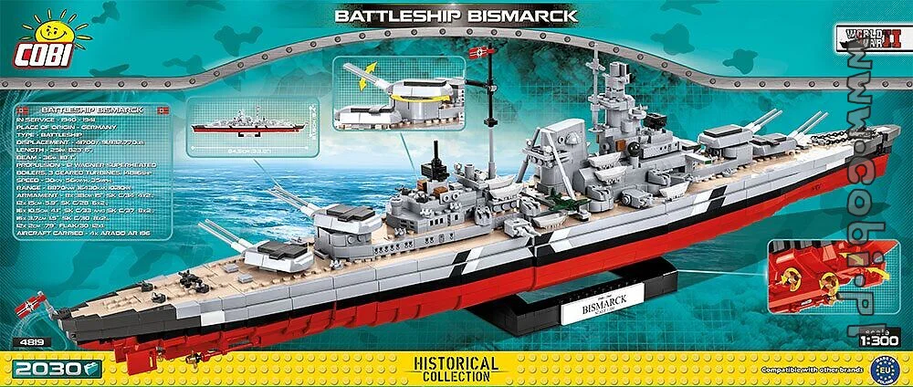 Bismarck-class battleship COBI 4819 image 12