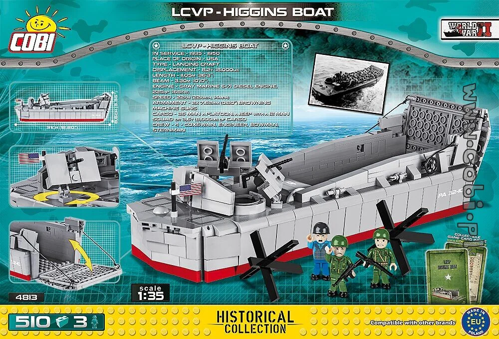 LCVP AMPHIBIOUS LANDING CRAFT COBI 4813 image 1