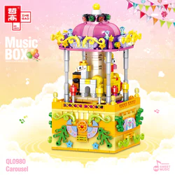 Rotating Music Box: Rounded Horses