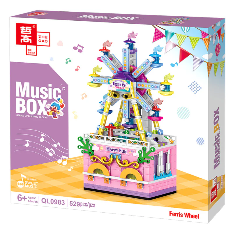 Turn music box: Ferris wheel 哲高 ZHEGAO QL0983