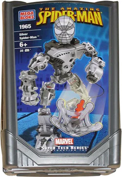 Silver Spider-Man super-mart hero