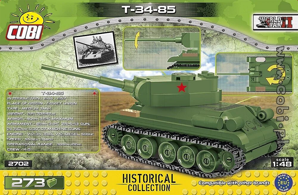 T-34-85 TANK COBI 2702 image 5
