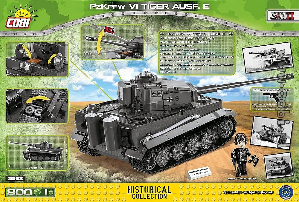 Panzerkampfwagen VI Ausf. E "King Tiger" COBI 2538 image 4