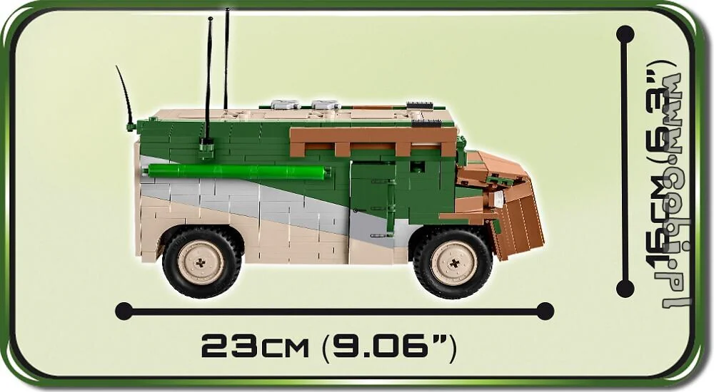 Panzerwagen of Rommel's M10 Wolverine Command Vehicle. COBI 2525 image 2