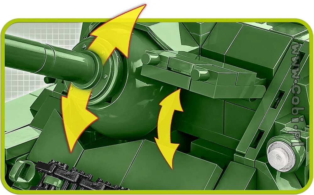 Self-propelled anti-tank gun SU-100. COBI 2541 image 7