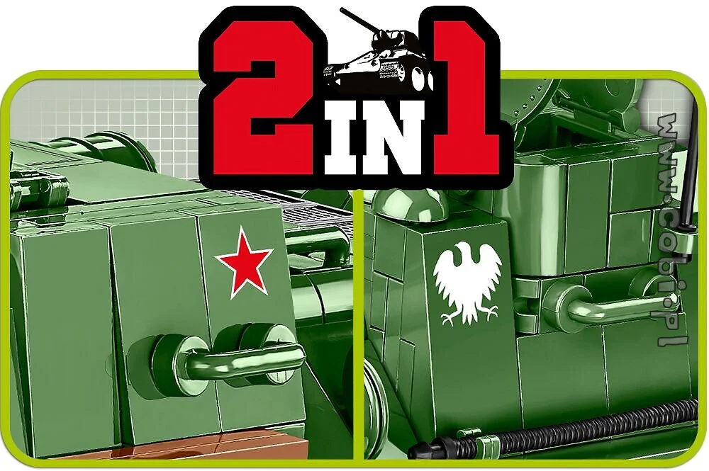 Self-propelled anti-tank gun SU-100. COBI 2541 image 10
