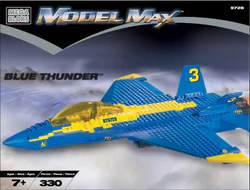 Blue Lightning Fighter Jet