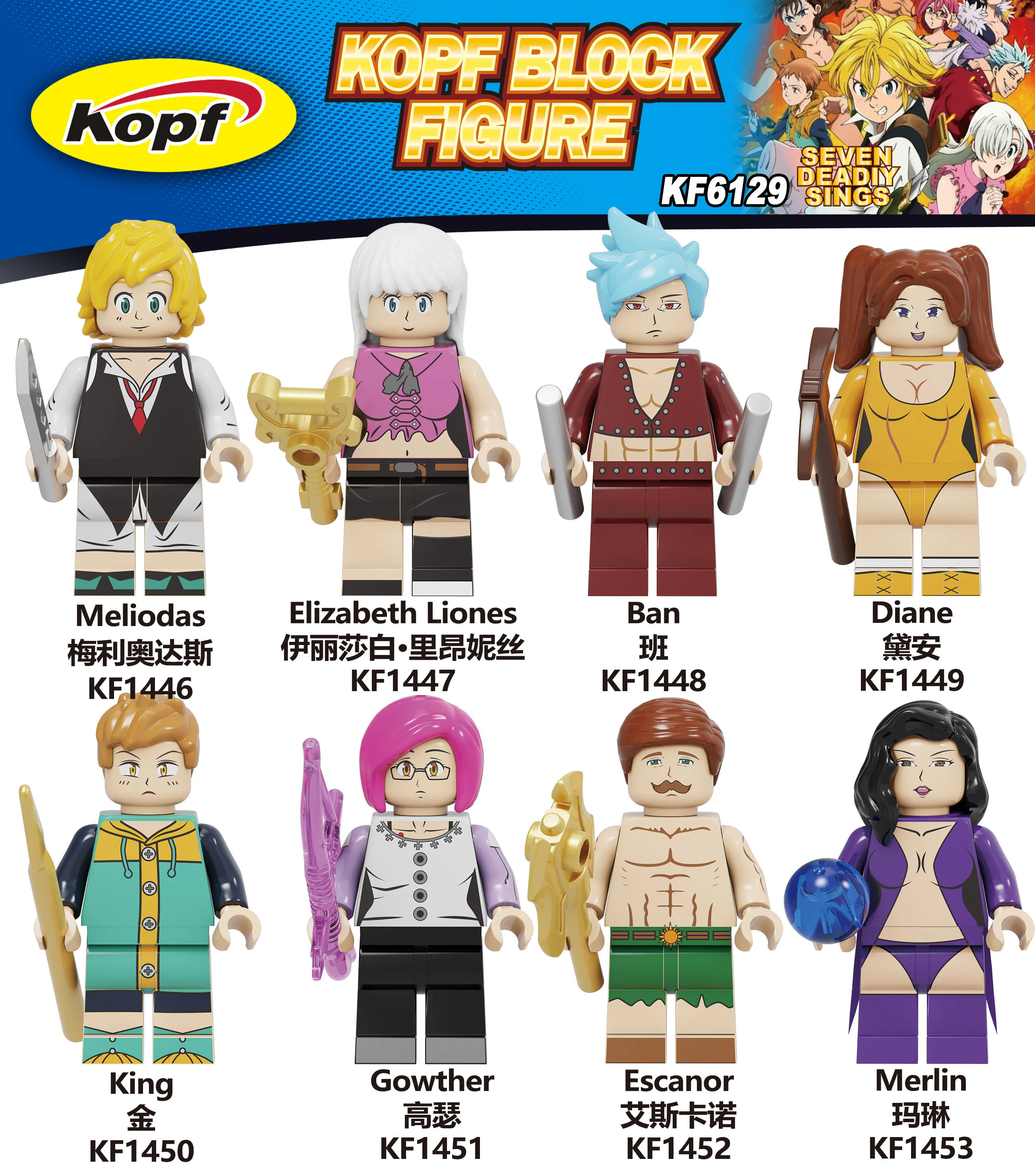 Eight types of people: Seven Deadly Sins 科峰Kopf KF1453