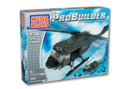 Military helicopter. 美家宝/美高 MegaBloks 9786