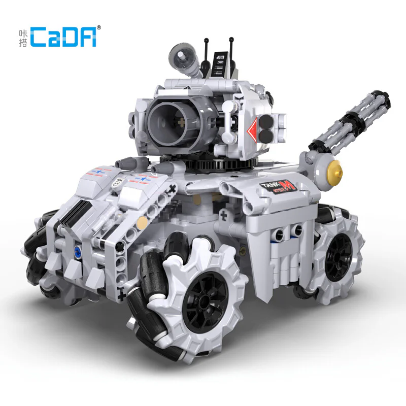 Storm Tank Scrarch Graphical Programming Robot 咔搭 CaDA/双鹰 DoubleE C71012 image 1