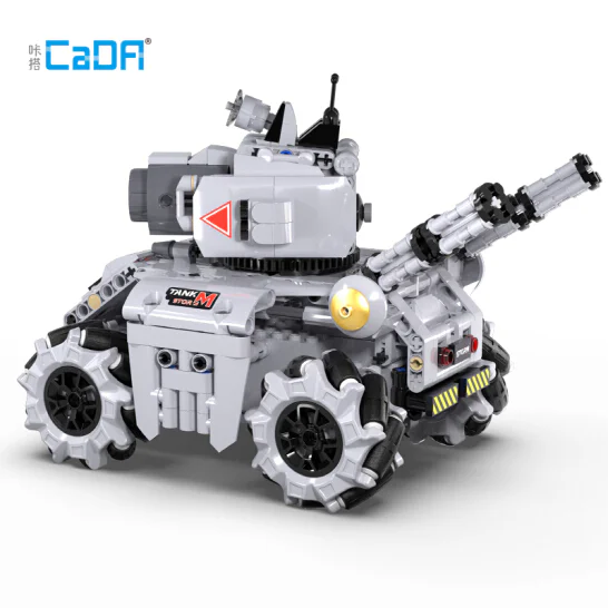 Storm Tank Scrarch Graphical Programming Robot 咔搭 CaDA/双鹰 DoubleE C71012 image 4