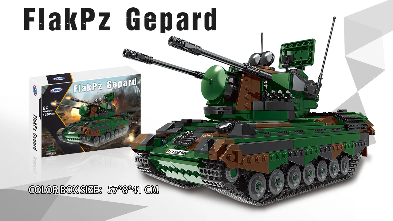 Leopard self-propelled anti-aircraft gun 1:30 星堡 XINGBAO XB-06045 image 3