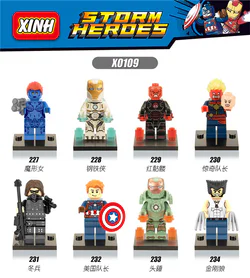 Mini Hero 8 Models: Super Heroes