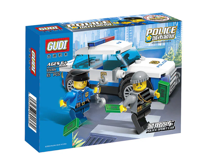 Police Car 古迪 GUDI 9308A image 1