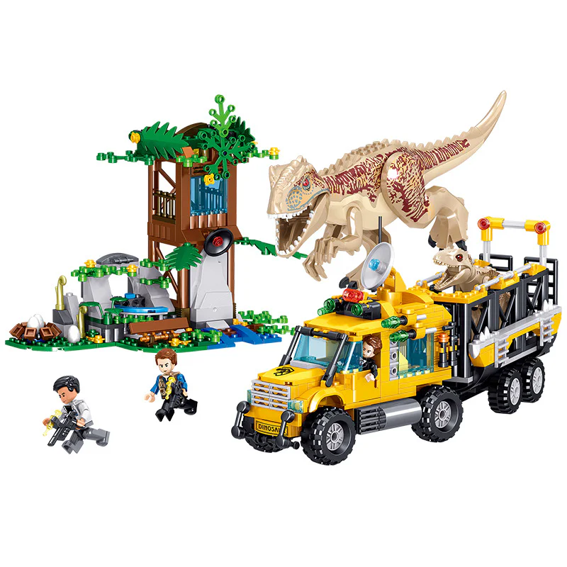 "Dinosaur World: Tyrannosaurus Transport Truck" 哲高 ZHEGAO QL1720