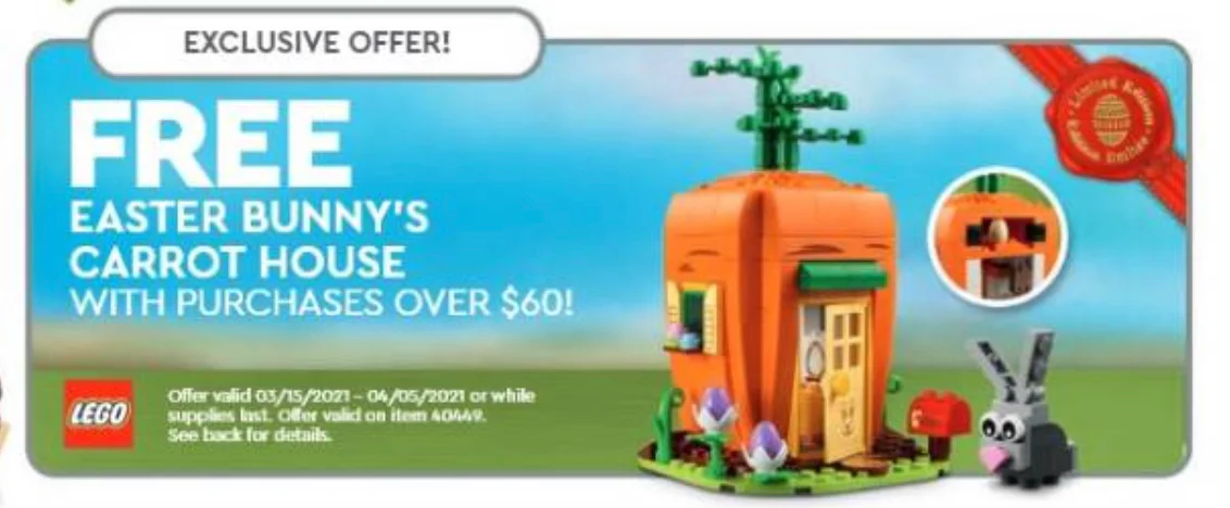 Festival: Easter Bunny carrot house 乐高 LEGO 40449 image 1
