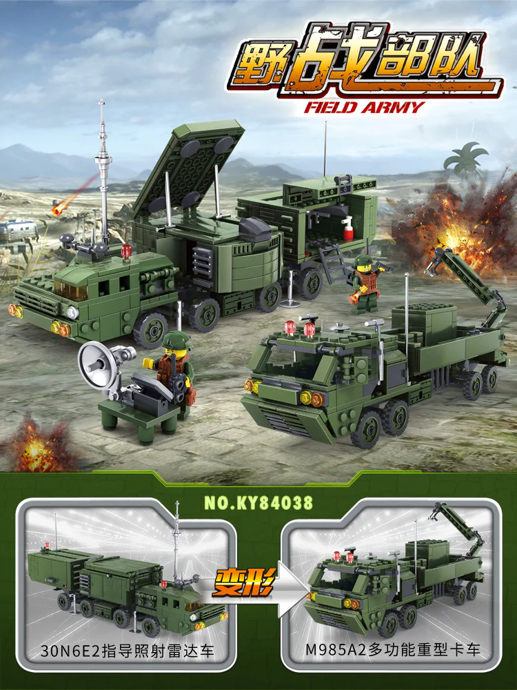 FIELD UNITS: 30N6E2 GUIDE LIGHTING RADAR VEHICLE, M985A2 MULTI-PURPOSE HEAVY TRUCK 开智 KAZI/高博乐 GBL KY84038 image 2
