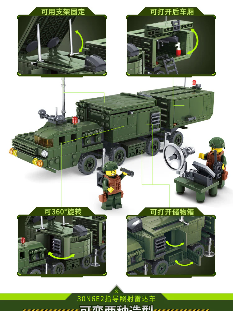 FIELD UNITS: 30N6E2 GUIDE LIGHTING RADAR VEHICLE, M985A2 MULTI-PURPOSE HEAVY TRUCK 开智 KAZI/高博乐 GBL KY84038 image 3