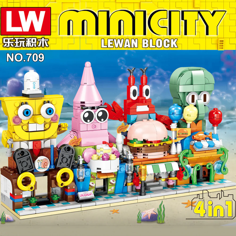 SpongeBob SquarePants Bikini Bottom Street View 乐玩积木LW 709