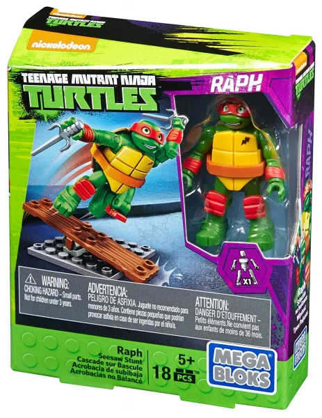 Teenage Mutant Ninja Turtles: Raphael's Skateboard Tricks 美家宝/美高 MegaBloks DPW76