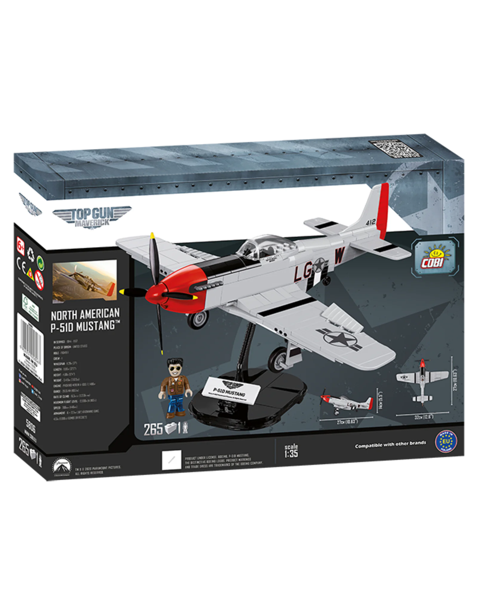 MAGNIFICENT: MUSTANG P51D COBI 5806 image 3