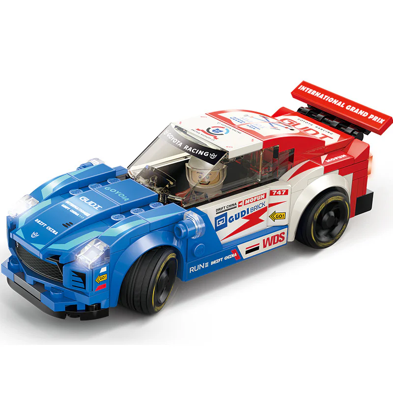 City Racing 4 models: Lightning, Lion, Phantom, Windstorm. 古迪 GUDI 10701C image 1