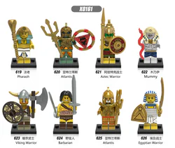 Eight Personages: Pharaoh, Mummy, Atlantean, Aztec Warrior, Viking Warrior, Barbarian, Egyptian Warrior.