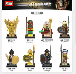 Human 8: Paladin, Native, Tutankhamun, Huns Warrior, Ares, Athena, Evil Knight, Chief.