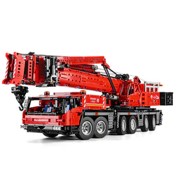 Crane moves on rollers.