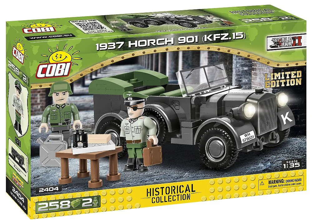 1937 Horch 901 Kfz. 15 German 1937 Horch Wireless Communication Car COBI 2404 image 6